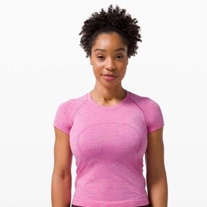 lululemon Swiftly Tech 2.0 Highlight Purple/white size 4 Race Length